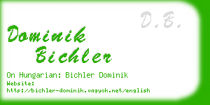 dominik bichler business card
